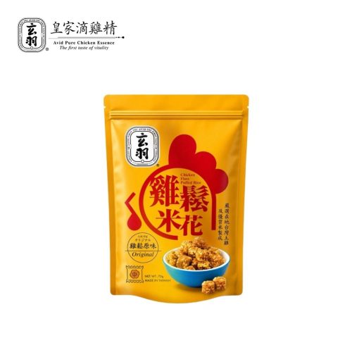 玄羽原味雞鬆米花70g｜台灣雞肉鬆與酥脆米果休閒零食